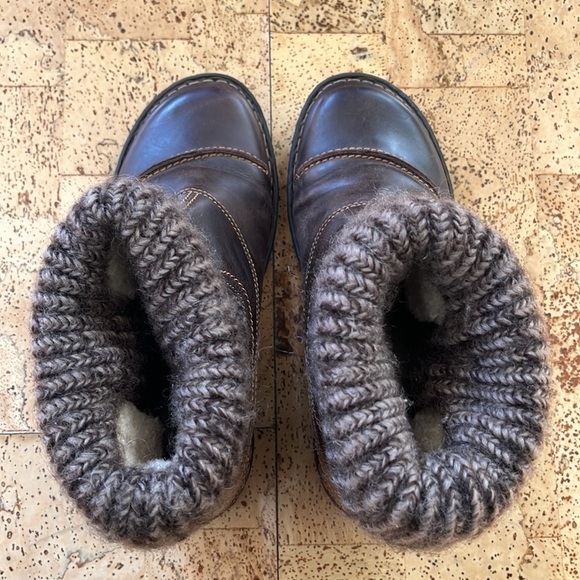 Josef Seibel Lydia Knitted Cuff Ladies Leather Ankle Boots in Moro Combi - Picture 4 of 5